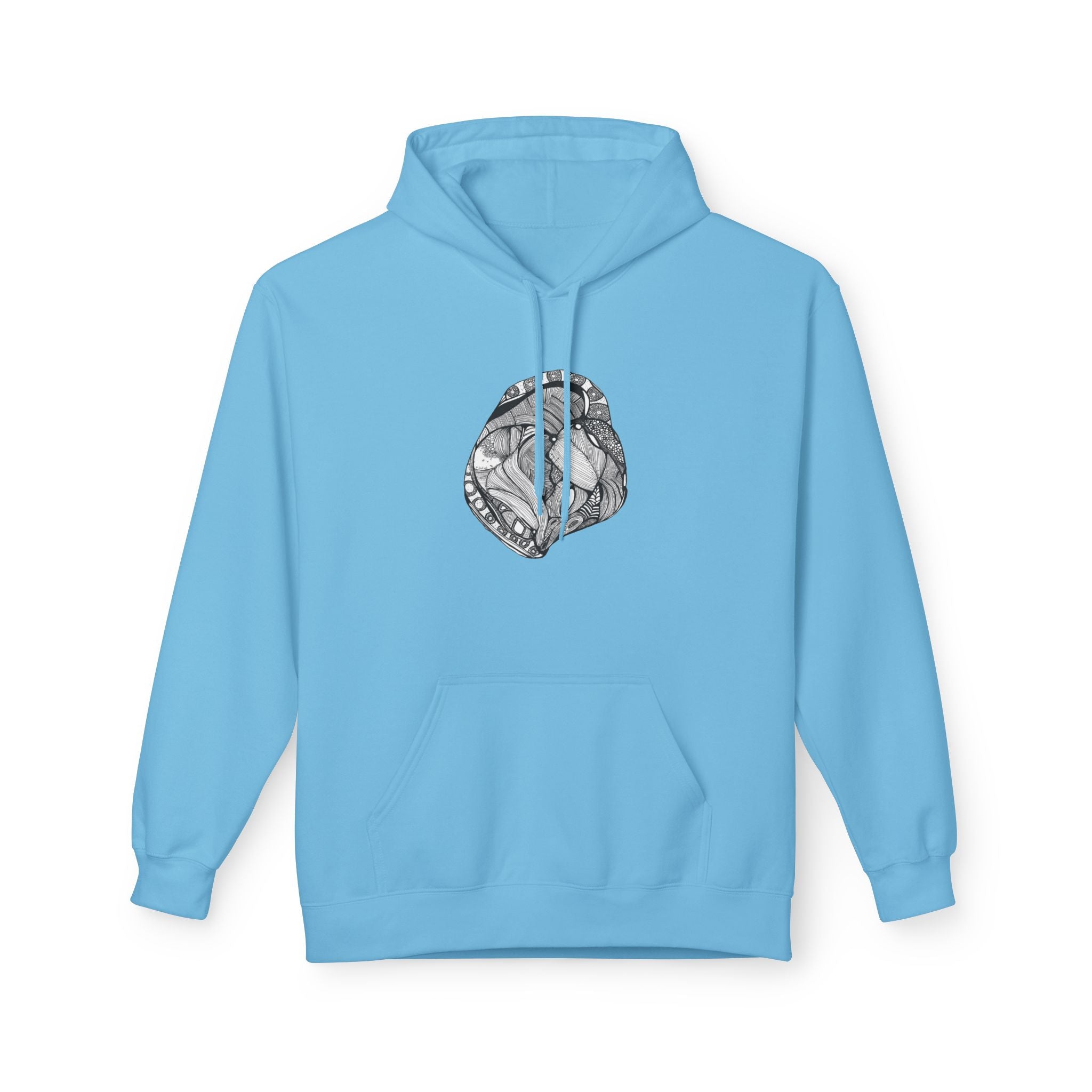 Heart by Feral Wife - Artistic Fleece Hoodie
