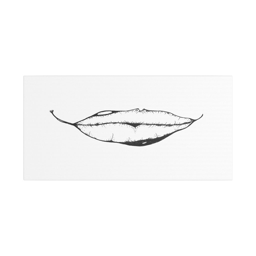 Nature's Kiss Hand-Drawn Art on Satin Canvas Print — Stretched Wall Art
