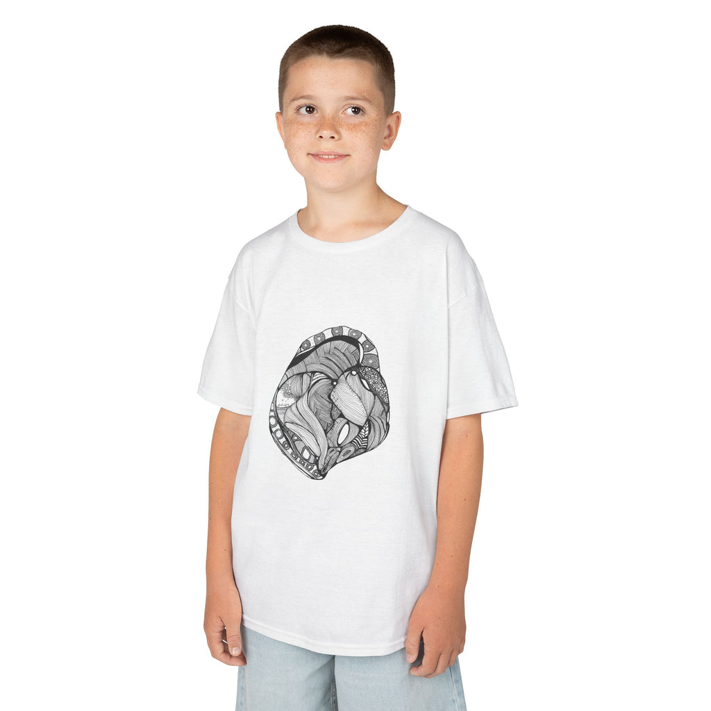 Heart by Feral Wife – Youth Semi-Fitted Style T-Shirt