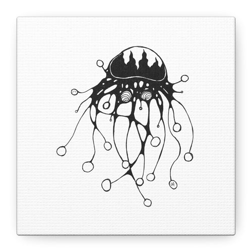 Abstract Black Jellyfish by Feral Wife — Minimal Ocean Wall Art