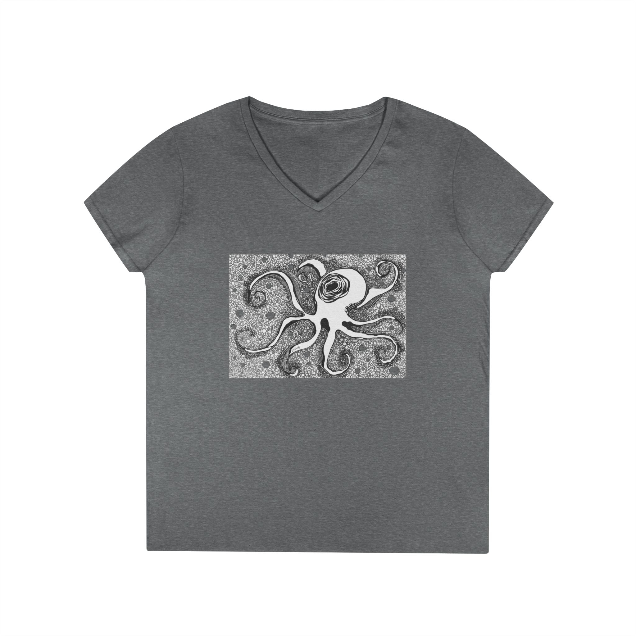 Octopus by Feral Wife - V-Neck T-Shirt