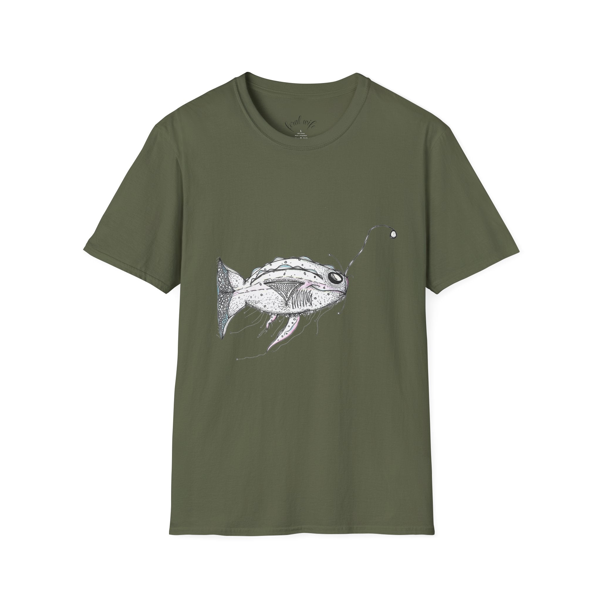 Fishing Adventure by Feral Wife - Unisex Softstyle T-Shirt