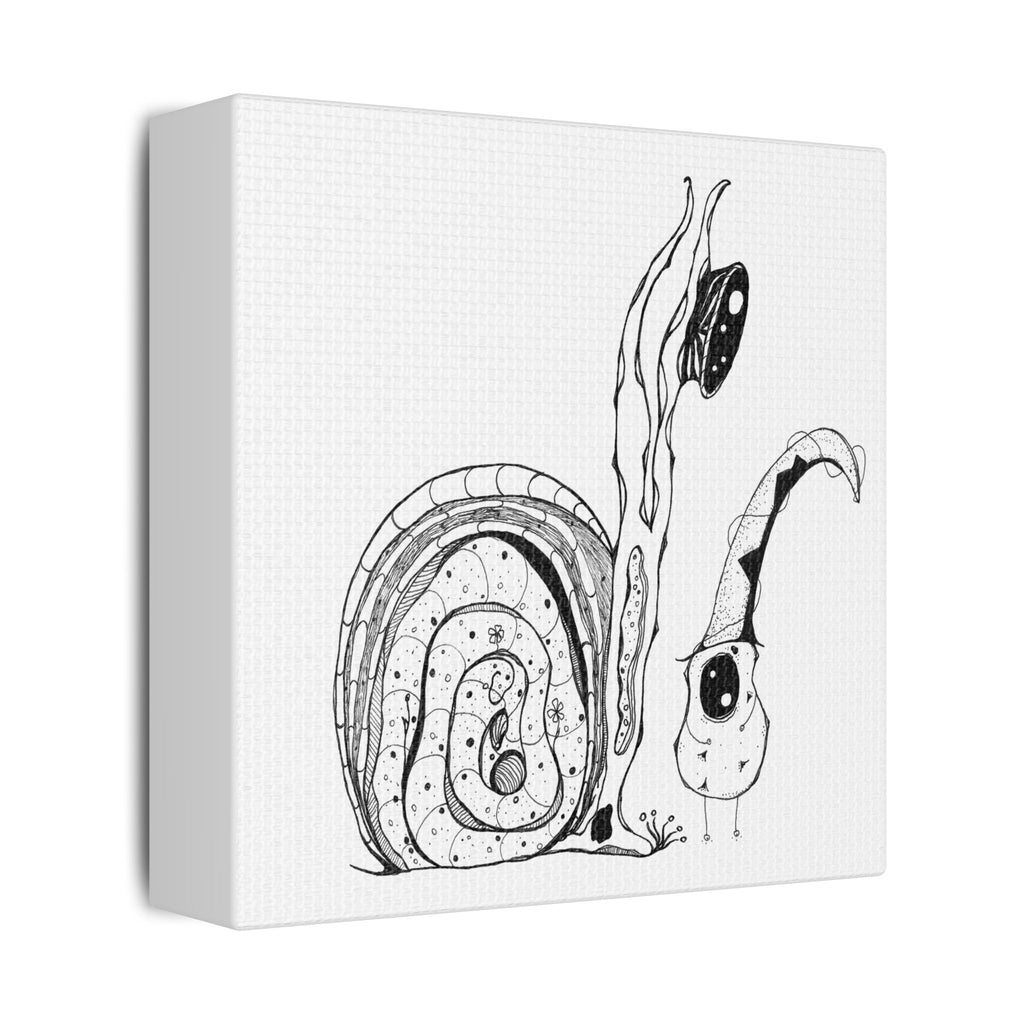 Friends - Line Art Canvas — Minimal Black & White Stretched Print