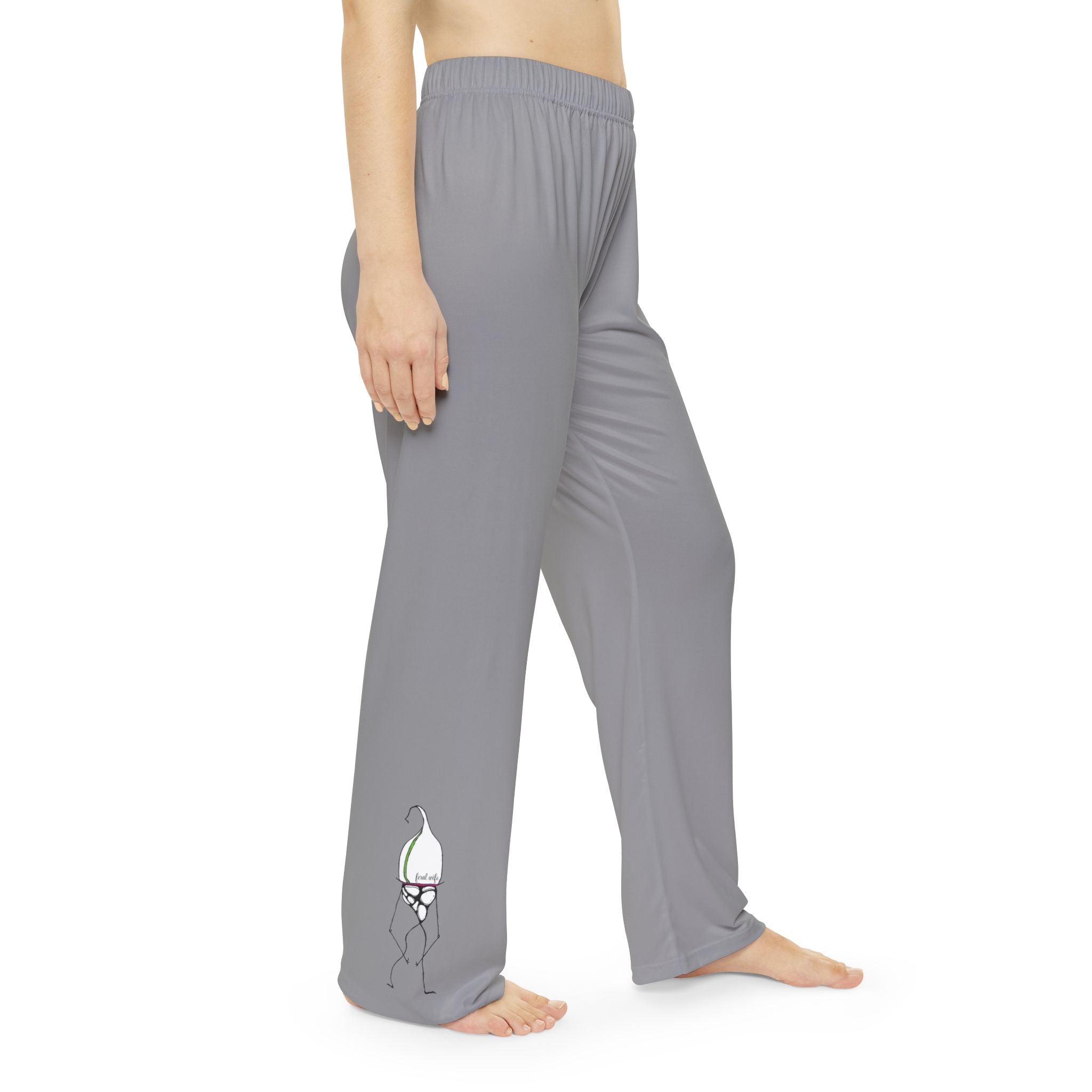 Stick Figure Fight Me Bro by Feral Wife - Women's Pajama Pants