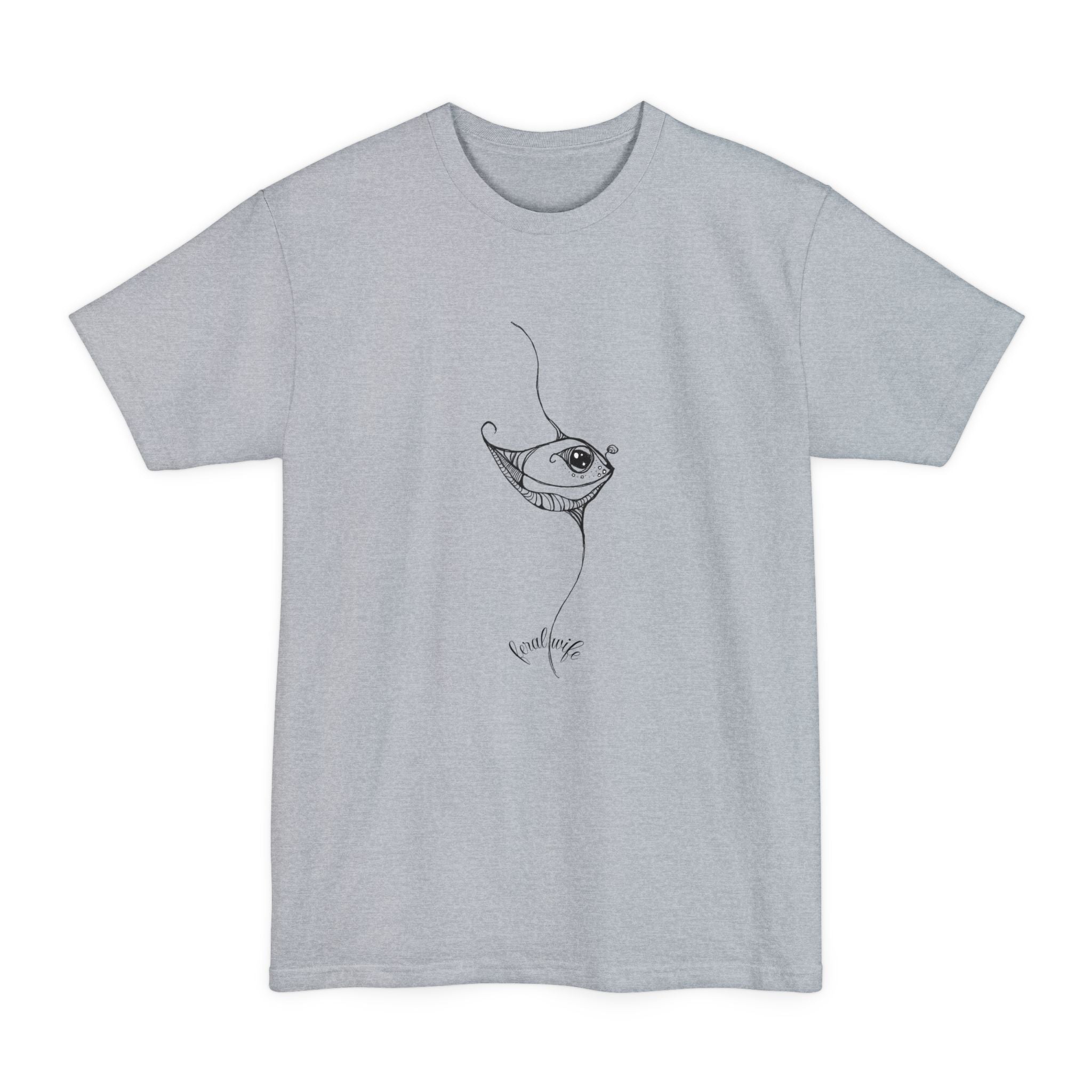 Pretty Phish by Feral Wife — Big & Tall Hand-Drawn Ocean Art Tee