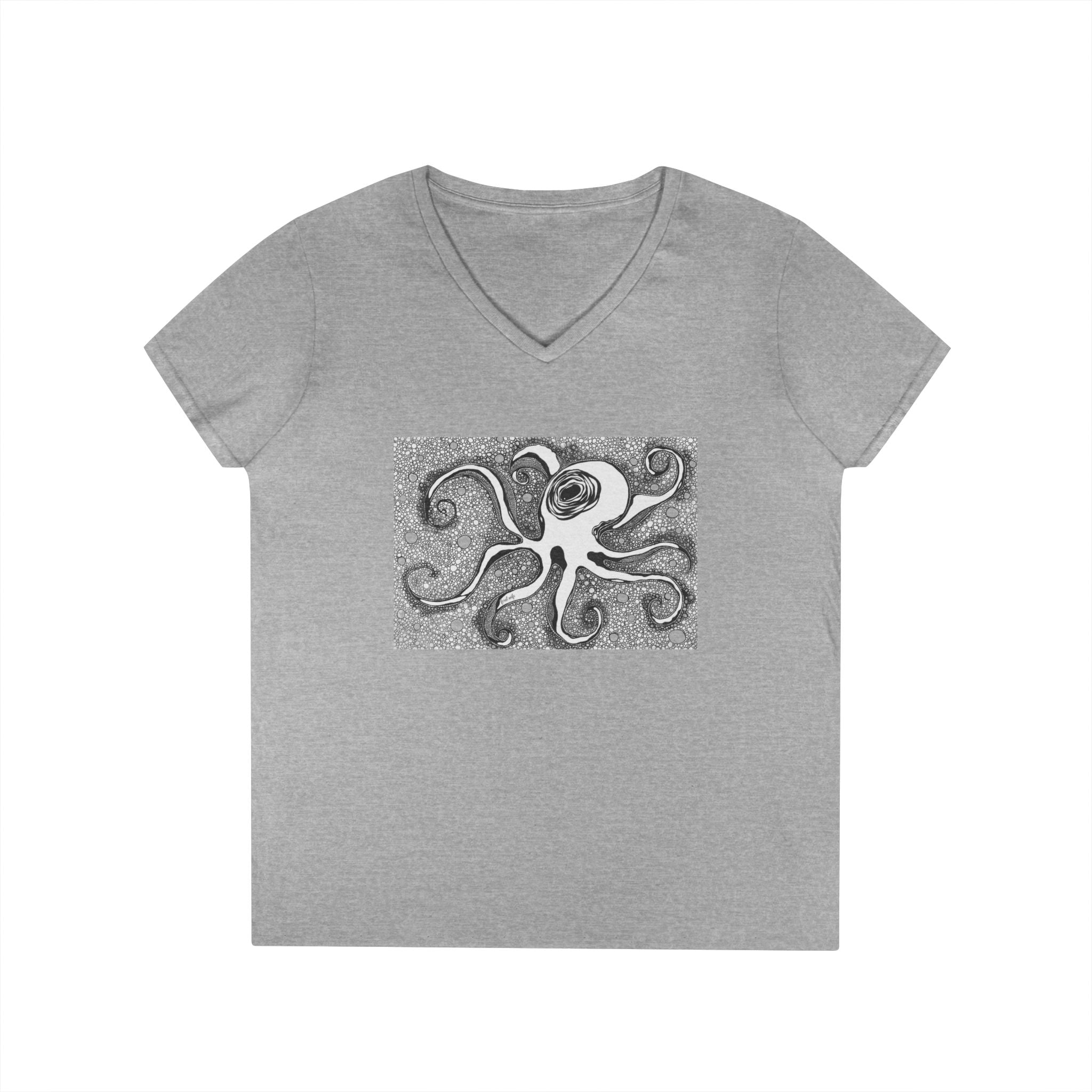 Octopus by Feral Wife - V-Neck T-Shirt