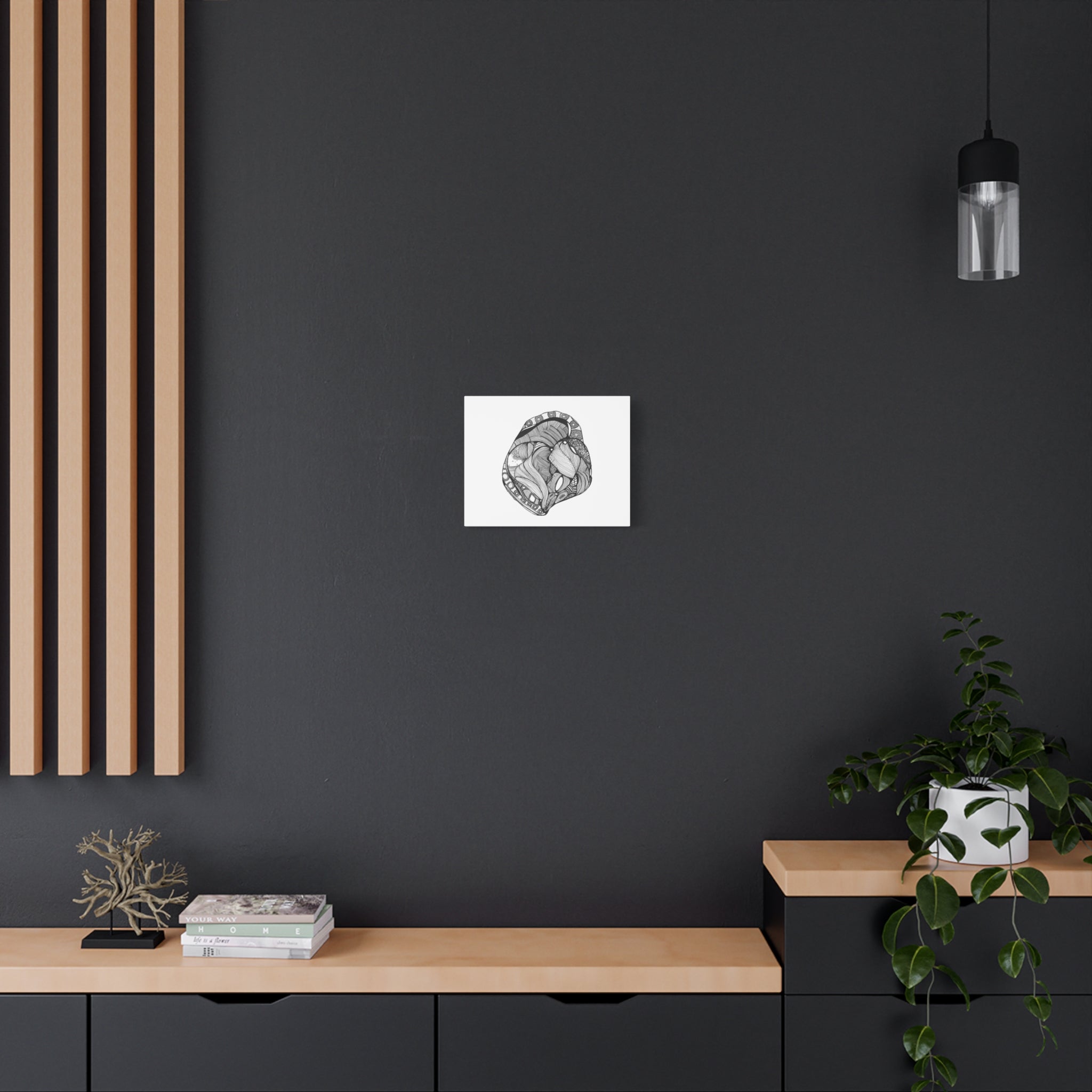Heart by Feral Wife - Stretched Canvas Wall Art