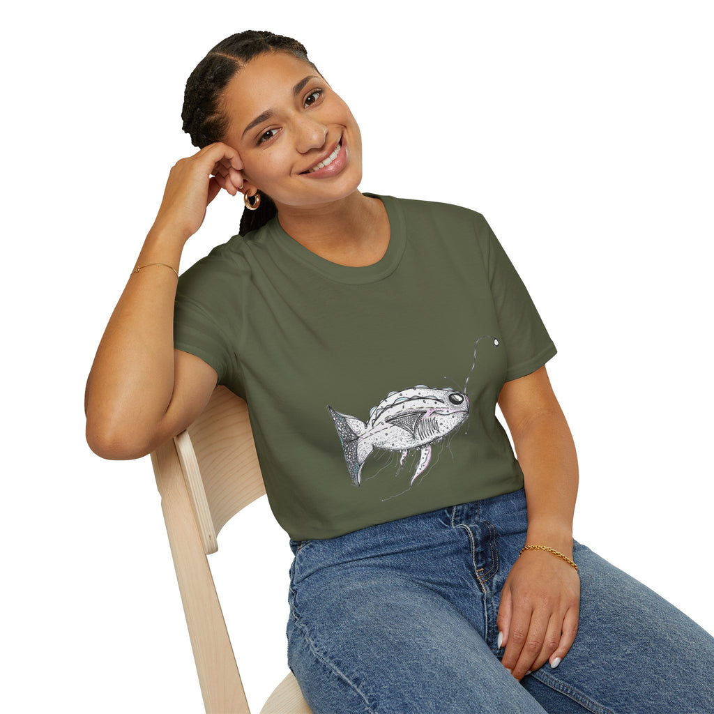 Fishing Adventure by Feral Wife - Unisex Softstyle T-Shirt